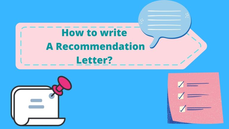 How to write a Recommendation Letter