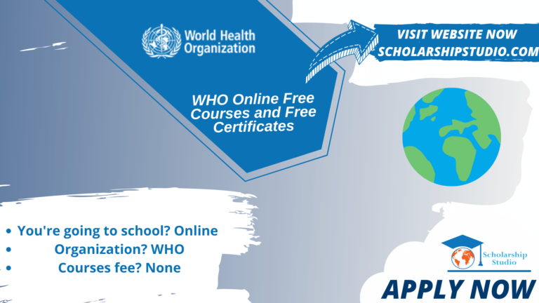WHO Online Free Courses and Free Certificates