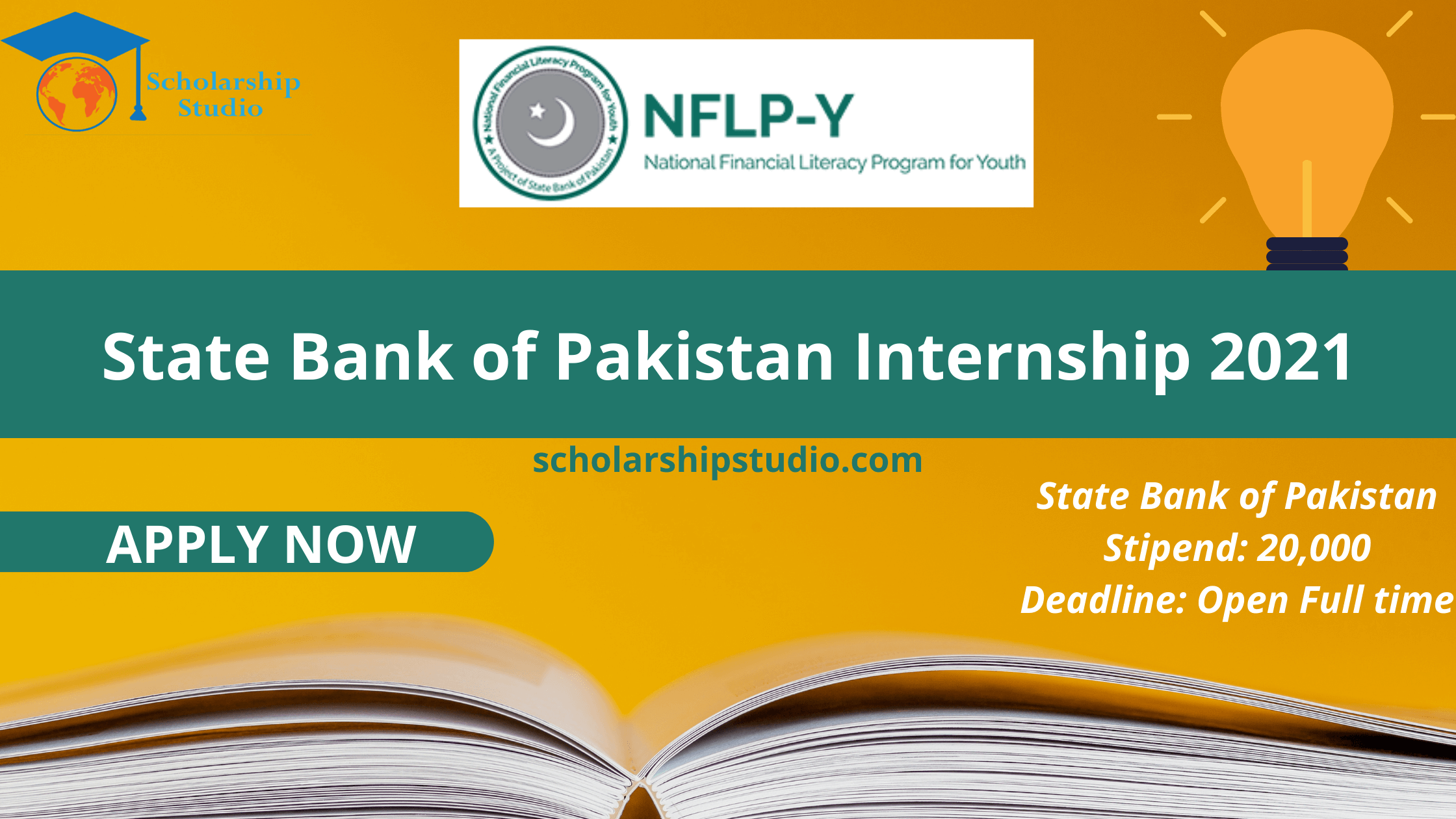 State Bank of Pakistan Internship 2022 Scholarship studio