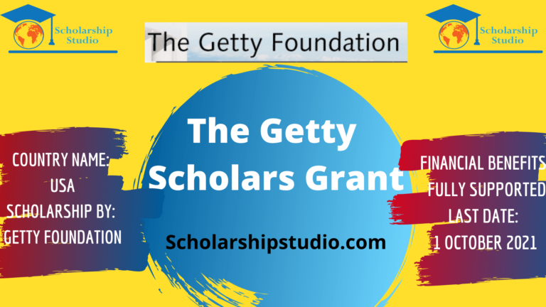 The Getty Scholar Grants 2022