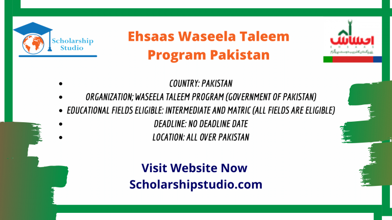 Ehsaas Waseela Taleem Program Pakistan