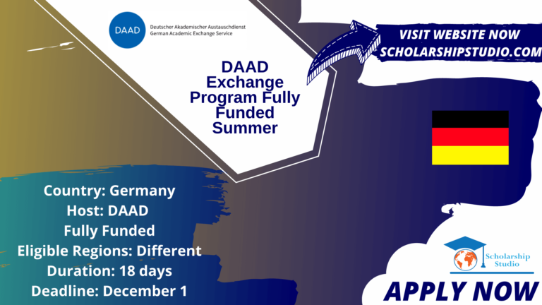 DAAD Exchange Program Fully Funded Summer