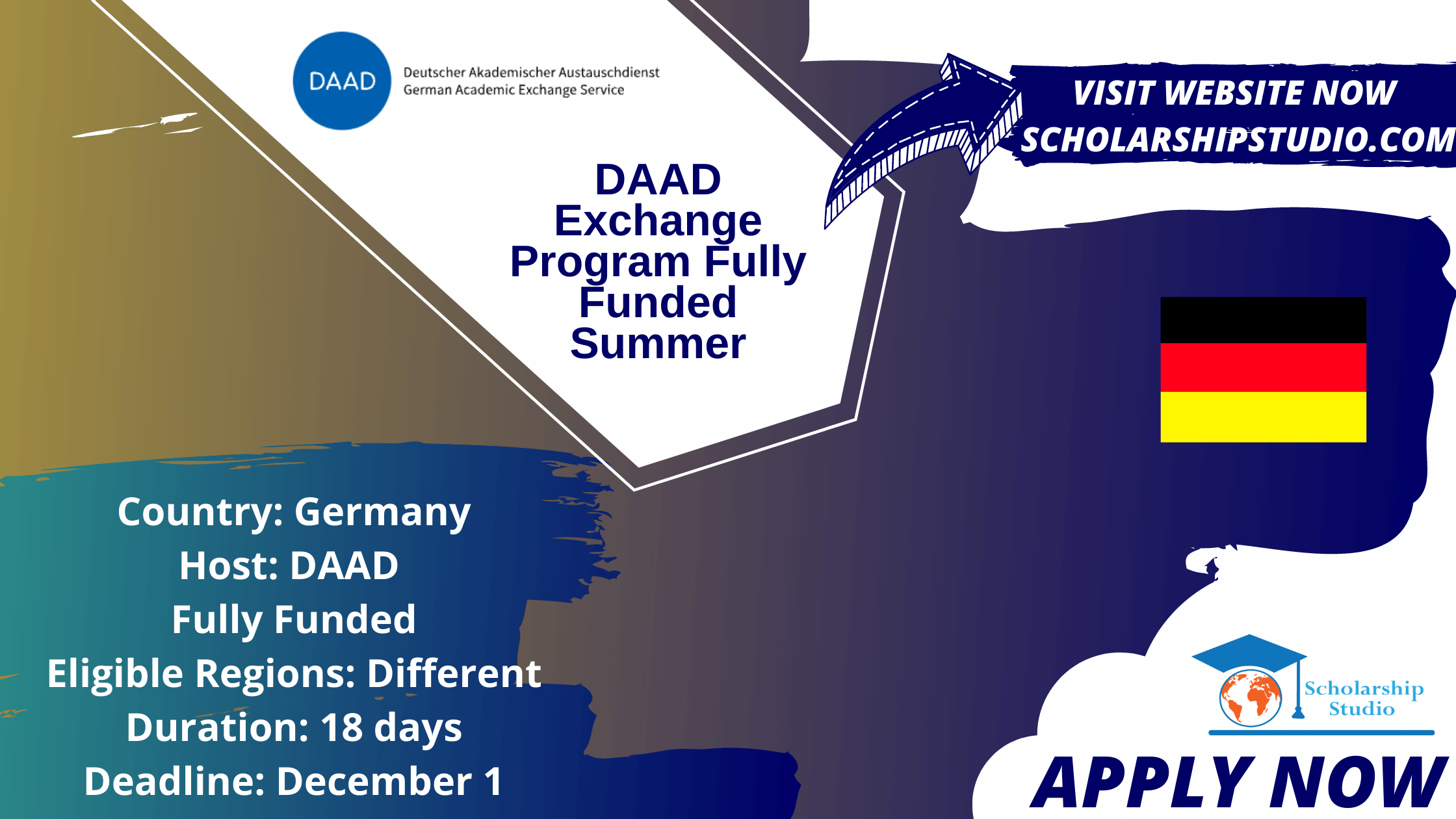 DAAD Exchange Program Fully Funded Summer Scholarship studio