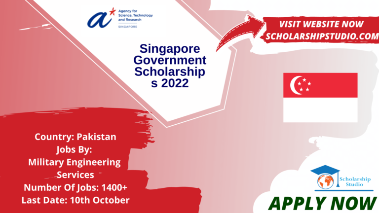 Singapore Government Scholarships 2022