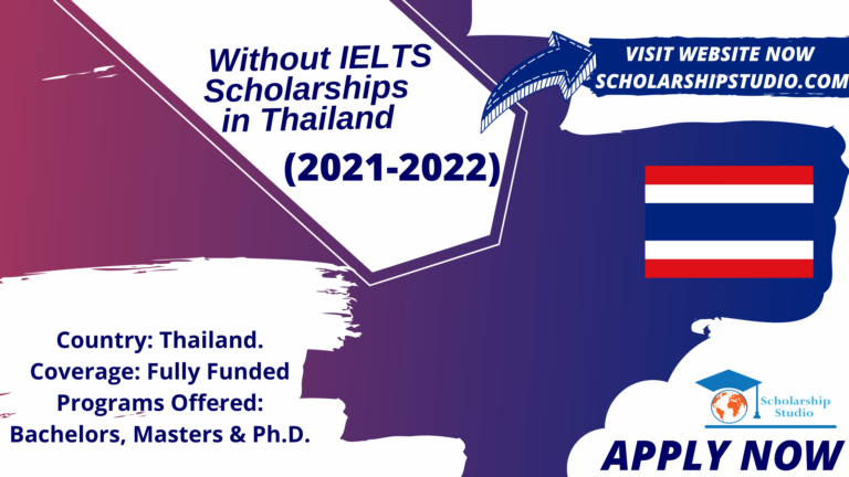 Without IELTS Scholarships in Thailand (2022-2023)