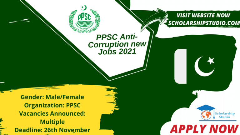 PPSC Anti-Corruption new Jobs 2021