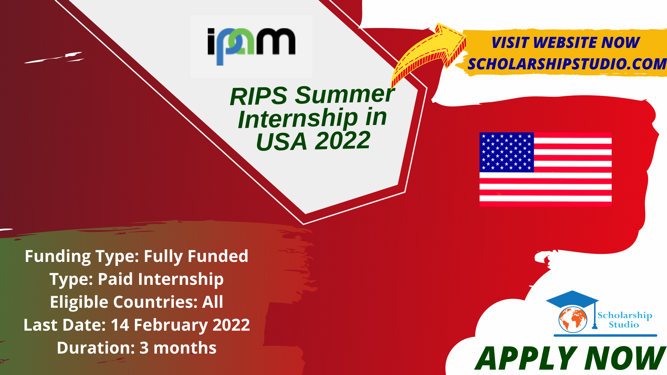 RIPS Summer Internship in USA 2022 Scholarship studio