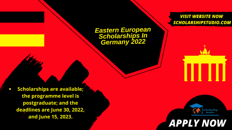 Eastern European Scholarships In Germany 2022