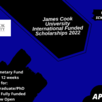 James Cook University International Funded Scholarships 2022