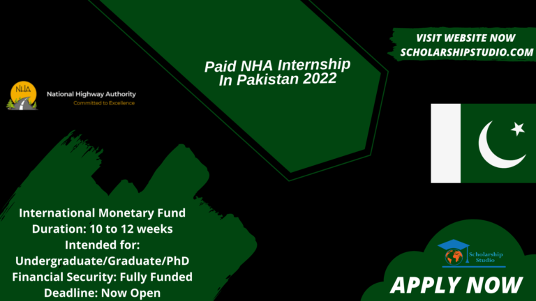 Paid NHA Internship In Pakistan 2022
