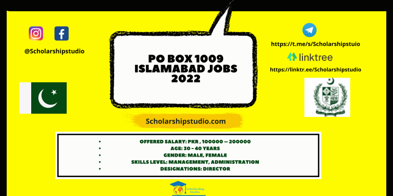 PO Box 1009 Islamabad Jobs 2022