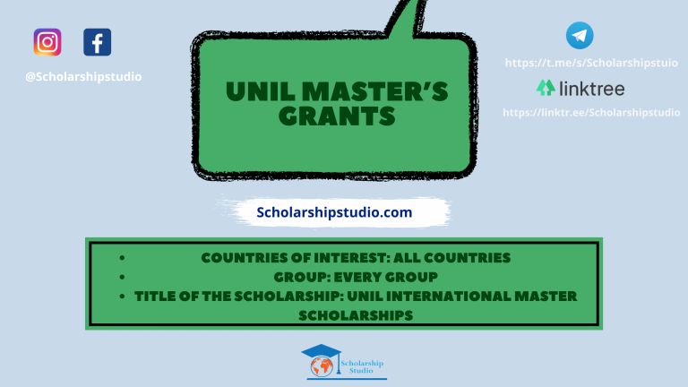 UNIL Master’s Grants Switzerland