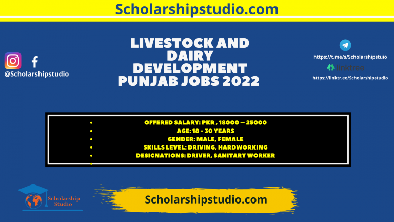 Livestock and Dairy Development Punjab Jobs 2022 