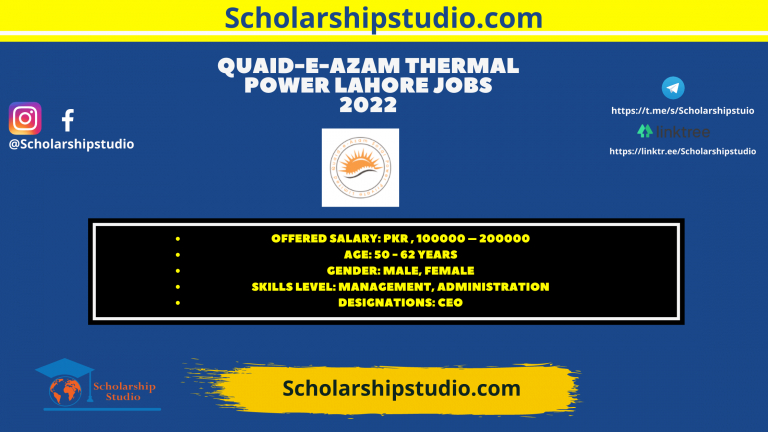 Quaid-e-Azam Thermal Power Lahore Jobs 2022