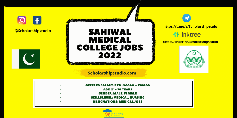Sahiwal Medical College Jobs 2022