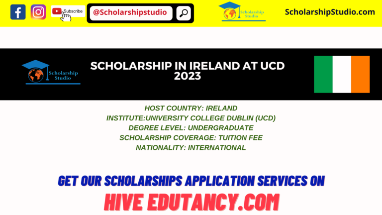 Scholarship In Ireland At UCD