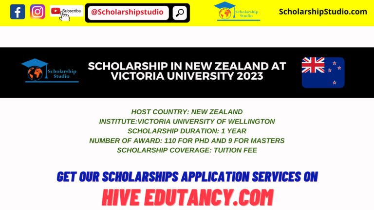 Scholarship In New Zealand At Victoria University