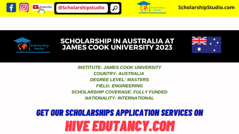 Scholarship in Australia at James Cook University 2023