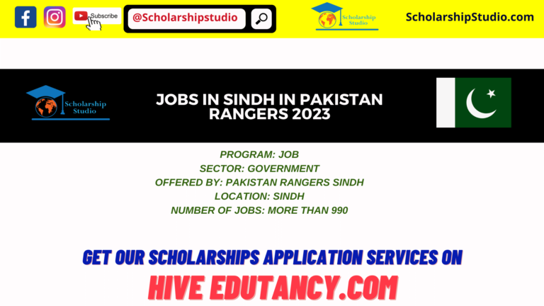 Jobs in Sindh in Pakistan Rangers 2023