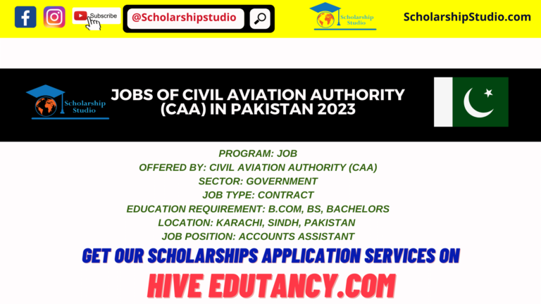 Jobs of Civil Aviation Authority (CAA) in Pakistan 2023