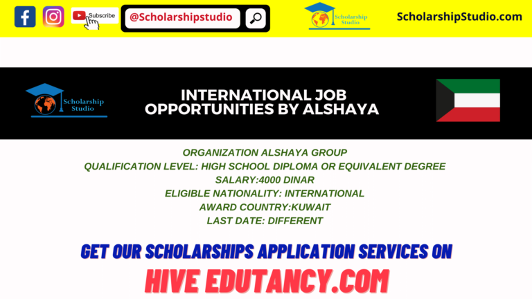 International Job Opportunities by Alshaya 