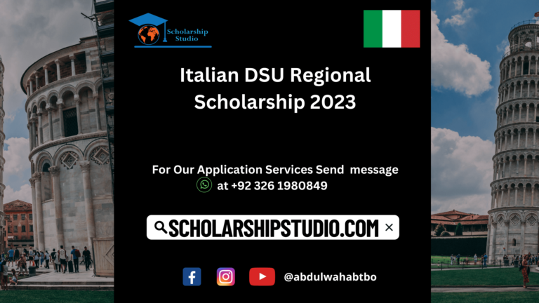 Italian DSU Regional Scholarship 2023