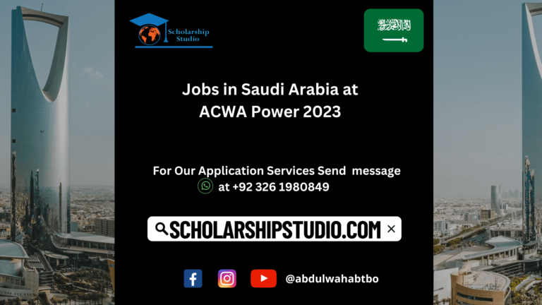 Jobs in Saudi Arabia at ACWA Power 2023