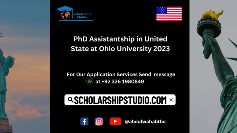 PhD Assistantship in United State at Ohio University 2023