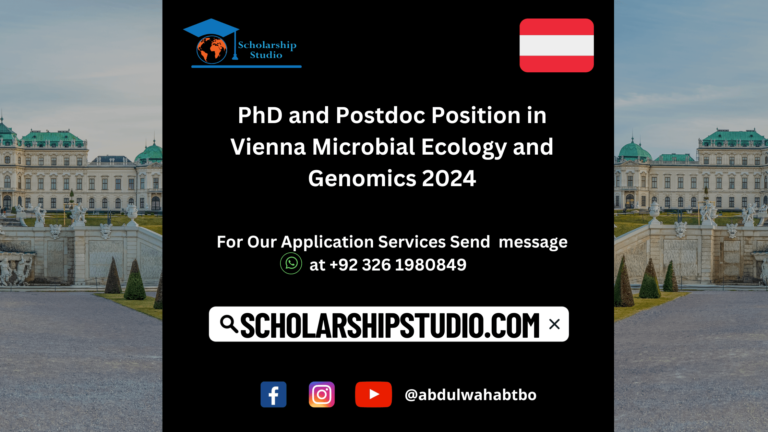 PhD and Postdoc Position in Vienna Microbial Ecology and Genomics 2024