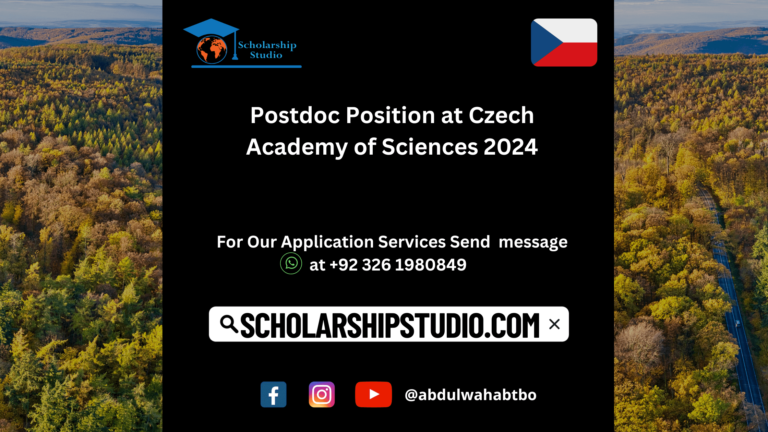 Postdoc Position at Czech Academy of Sciences 2024