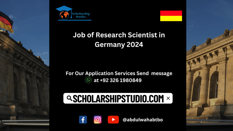 Job of Research Scientist in Germany 2024