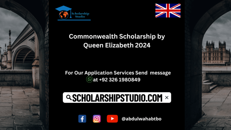 Commonwealth Scholarship by Queen Elizabeth 2024