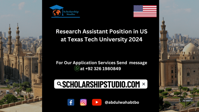 Research Assistant Position in US at Texas Tech University 2024