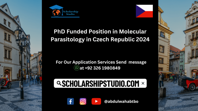 PhD Funded Position in Molecular Parasitology in Czech Republic 2024